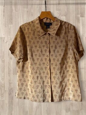 Charter Club Silk Floral Blouse